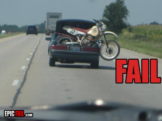 Caught on camera: dirt Bike Fail
