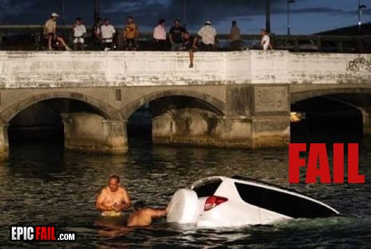 Scene: epic Driving Fail