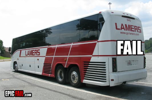 Caught on camera: bus Company Name Fail