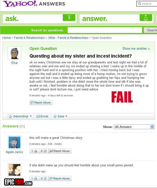Moment: brother Epic Fail