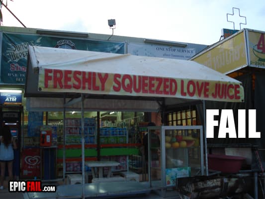 Scene: sign Fail
