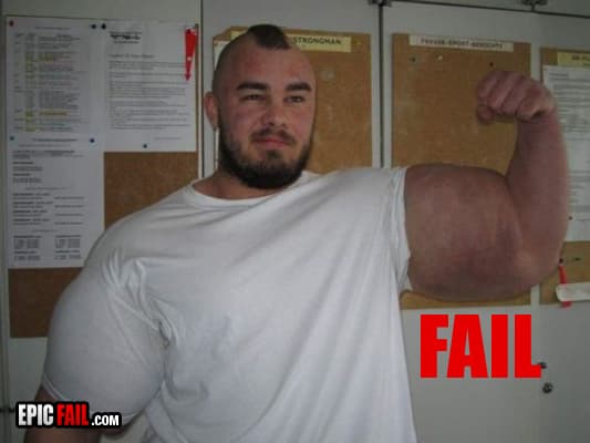 Clip: bicep Fail