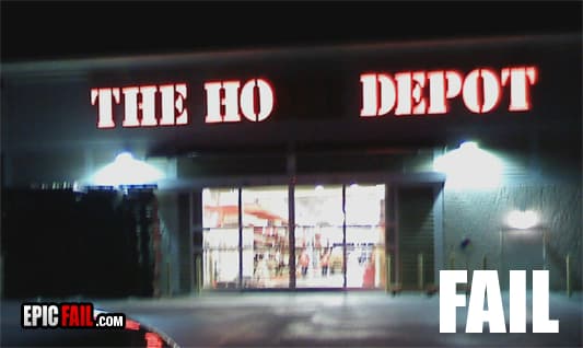 Watch: the Home Depot Sign Fail