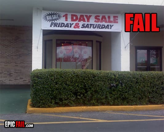 Clip: 1 Day Sale Fail