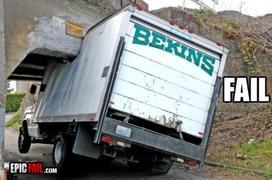 Moment: driving Fail