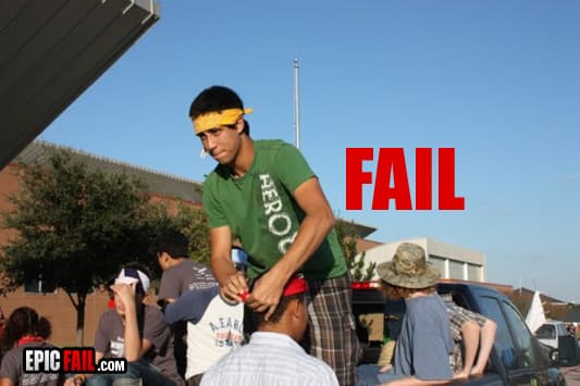 Clip: bandana Tying Fail