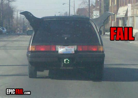 Watch: car Fail