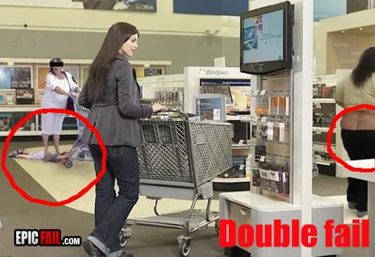 Caught on camera: double Fail