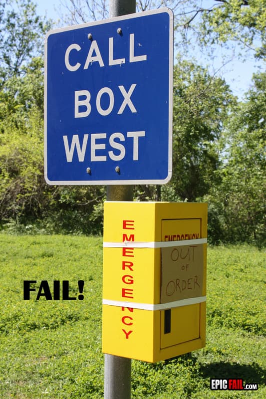 Scene: emergency Phone Fail