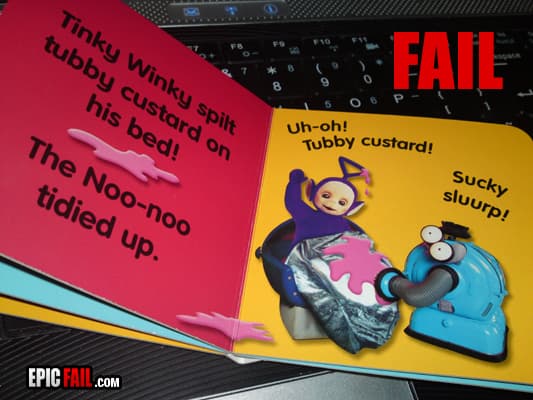 Scene: epic Children's Book Fail