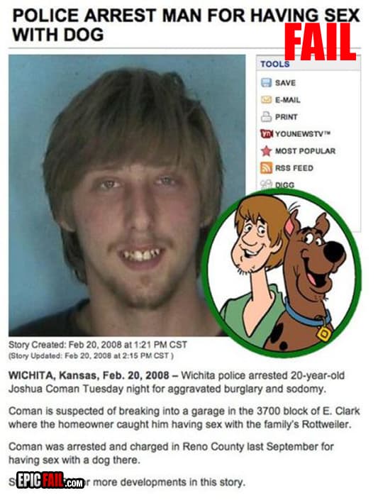 Scene: epic Crime Fail