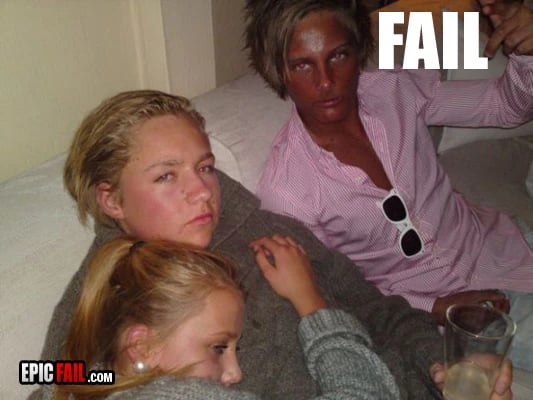 Moment: epic Tan Fail