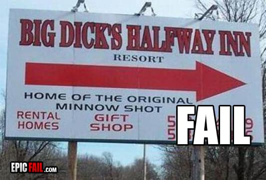 Watch: sign Fail