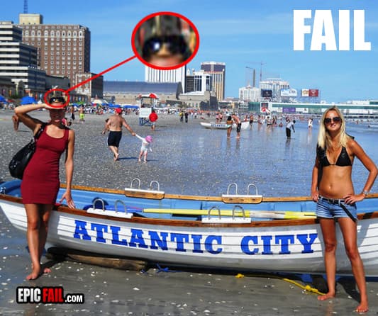 Caught on camera: blonde Fail
