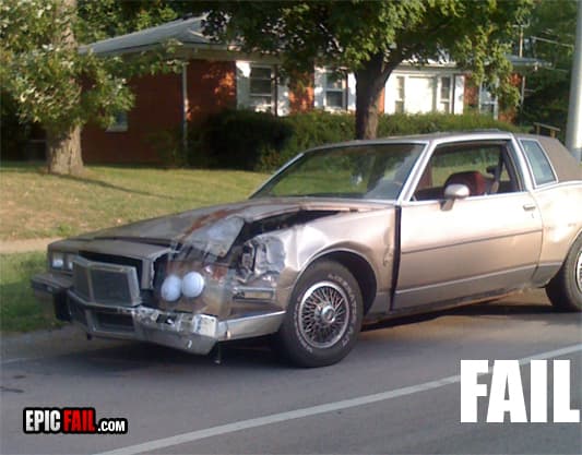 Moment: car Repair Fail