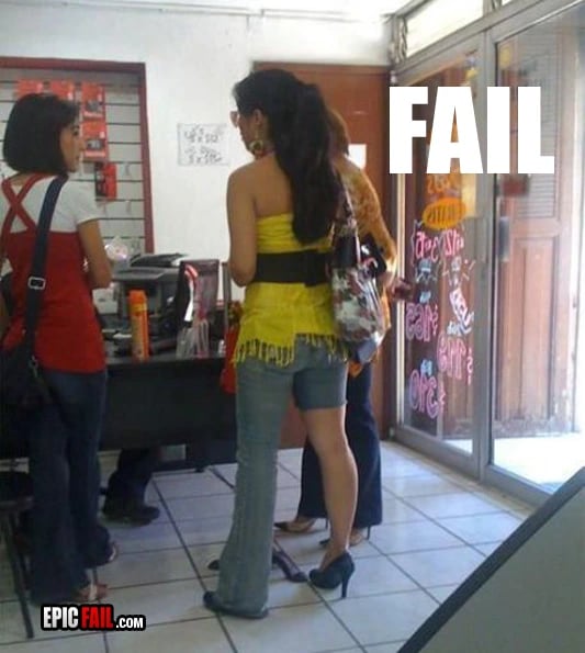 Watch: fashion Fail