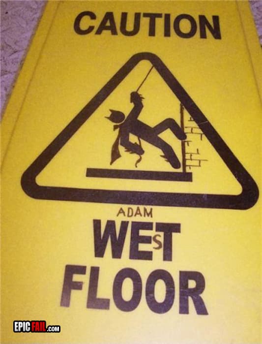 Scene: wet Floor Sign Win