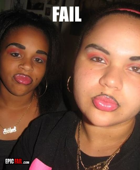 Scene: double Makeup Fail