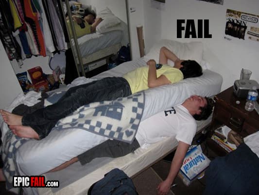 Caught on camera: drinking Fail