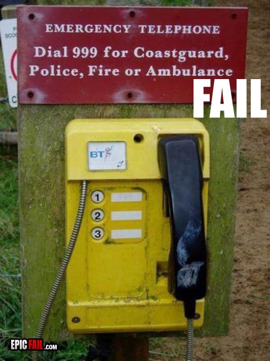 Watch: emergency Phone Fail