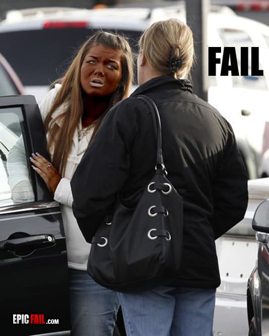 Scene: epic Tan Fail
