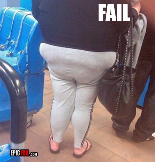Caught on camera: butt Fail