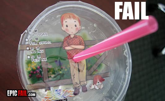 Caught on camera: design Fail