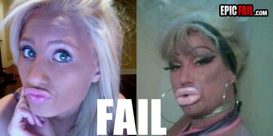 Watch: epic Duckface Fail