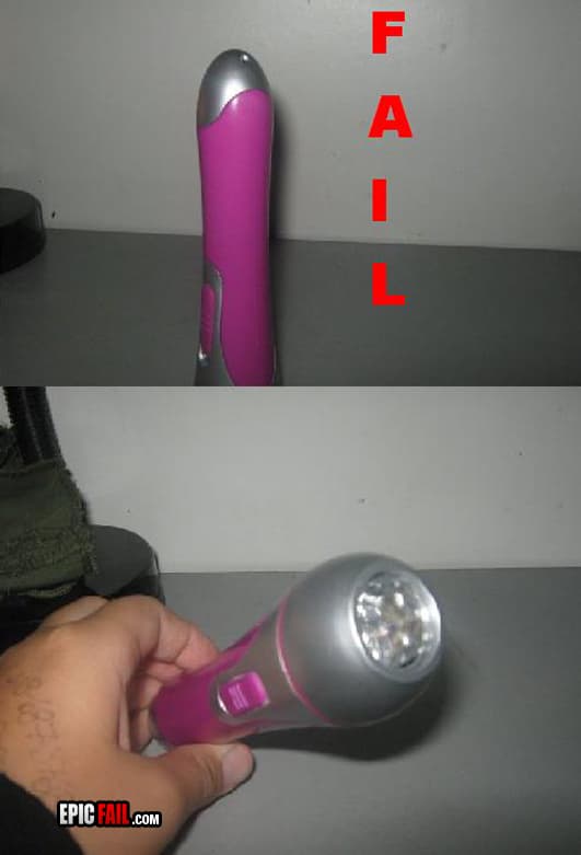 Moment: flashlight Design Fail