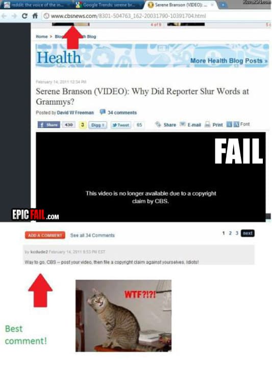 Scene: cBS News Fail