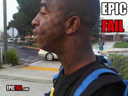Caught on camera: epic Tattoo Fail