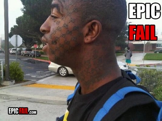 Caught on camera: epic Tattoo Fail