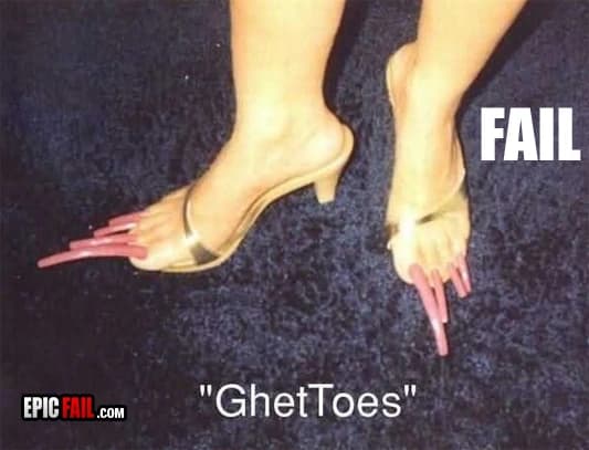 Scene: epic Toenails Fail