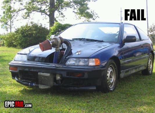 Caught on camera: car Modification Fail