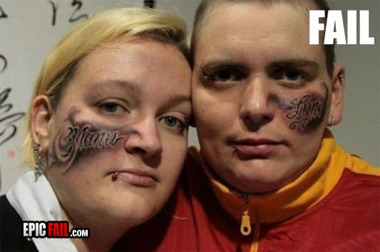 Scene: double Tattoo Fail