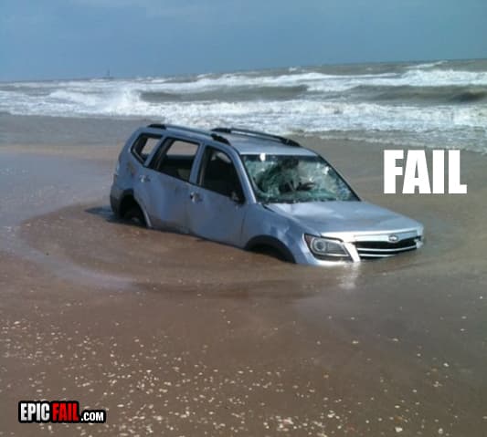 Scene: driving Fail
