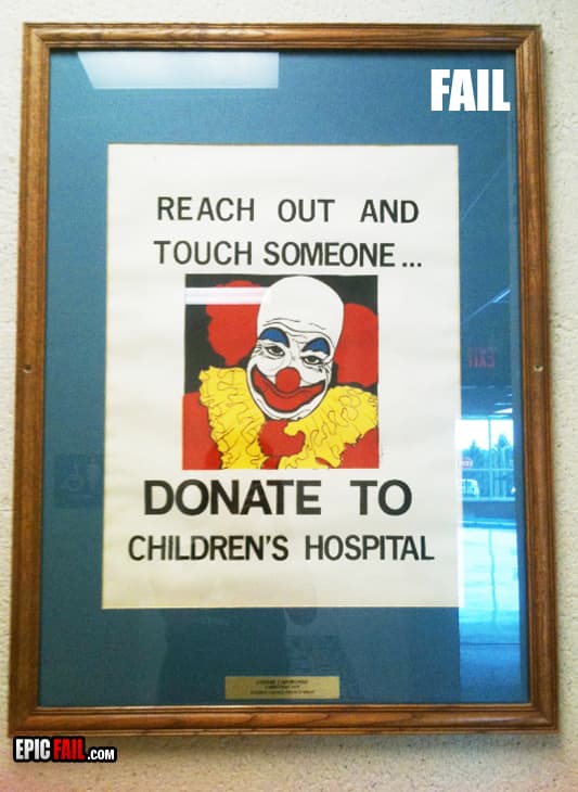 Scene: donation Sign Fail