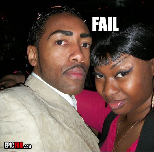 Caught on camera: double Eyebrows Fail