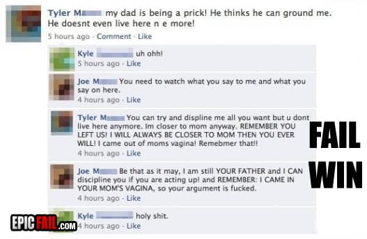 Caught on camera: epic Facebook Fail
