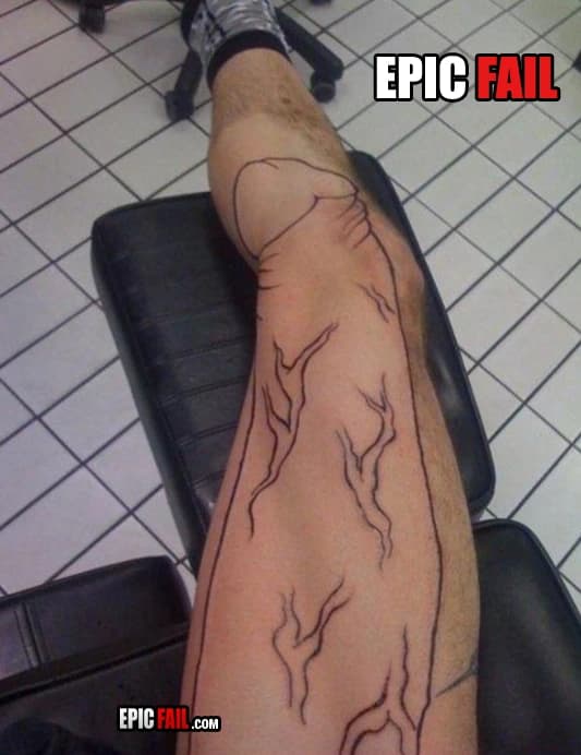 Moment: epic Tattoo Fail