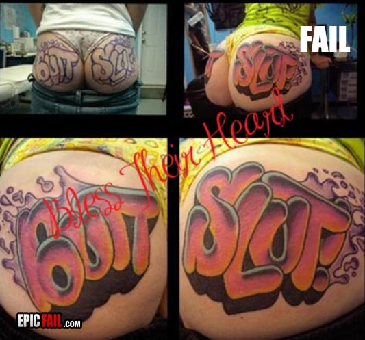 Scene: epic Tattoo Fail