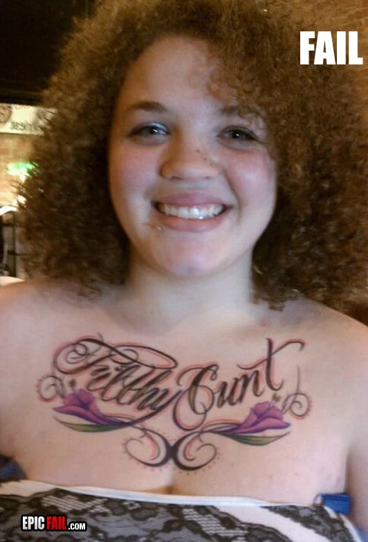 Scene: epic Tattoo Fail