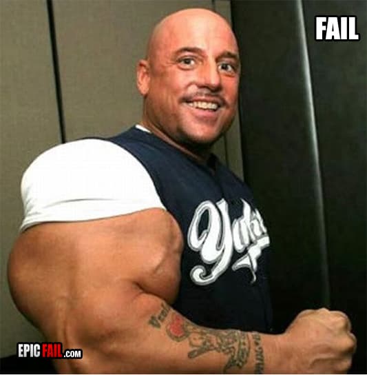 Caught on camera: bicep Fail