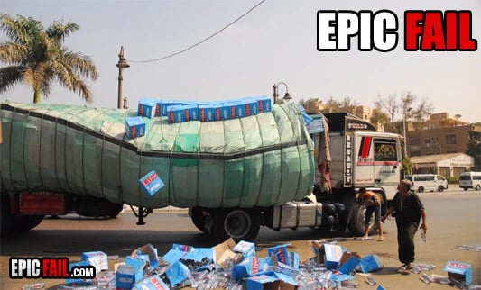 Watch: epic Truck Fail