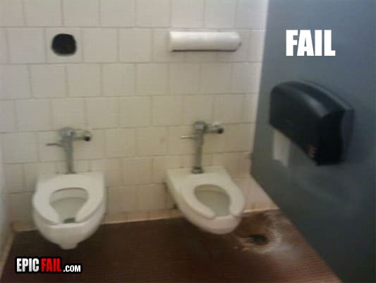 Clip: bathroom Design Fail