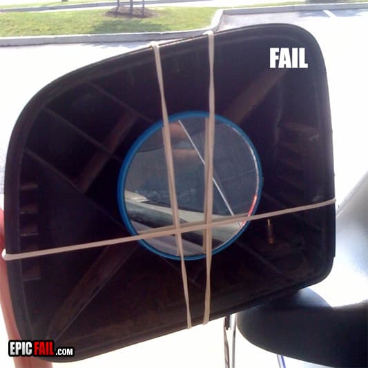 Watch: car Mirror Repair Fail