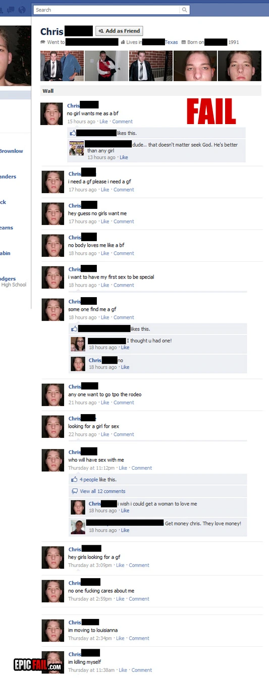 Moment: facebook Fail