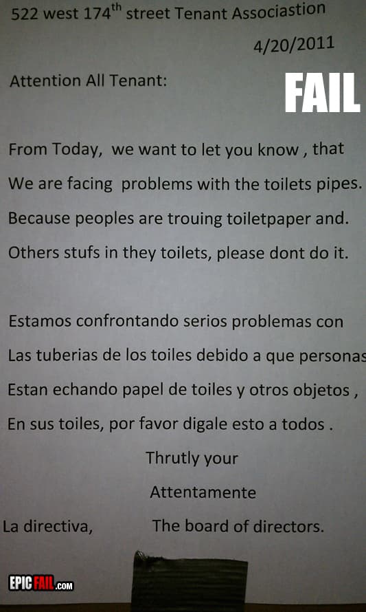Watch: english Fail / Spanish Fail