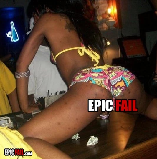 Caught on camera: epic Stripper Fail