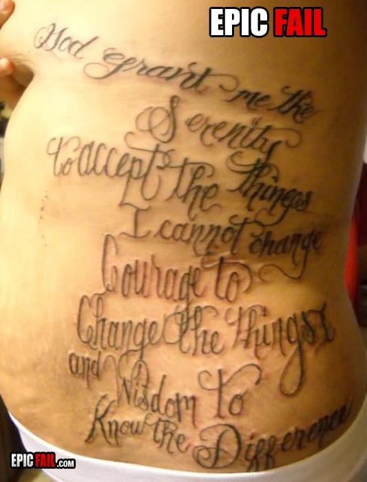 Clip: epic Tattoo Fail